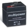 multipower Batterie MP1-6 6V/1 Ah(C20)
